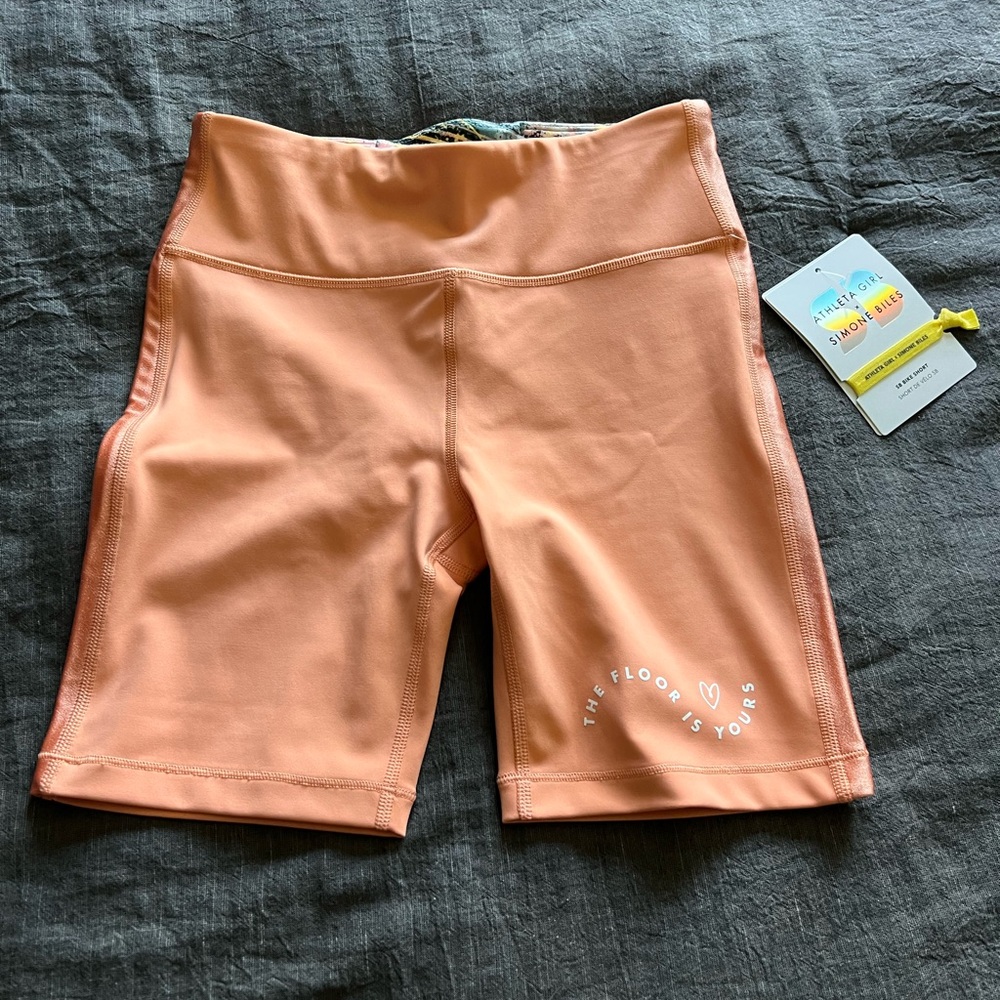 Athleta Girl x Simone Biles shorts NWT
